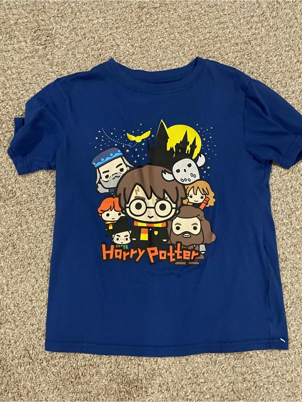 Harry Potter Kids Blue Graphic Tee